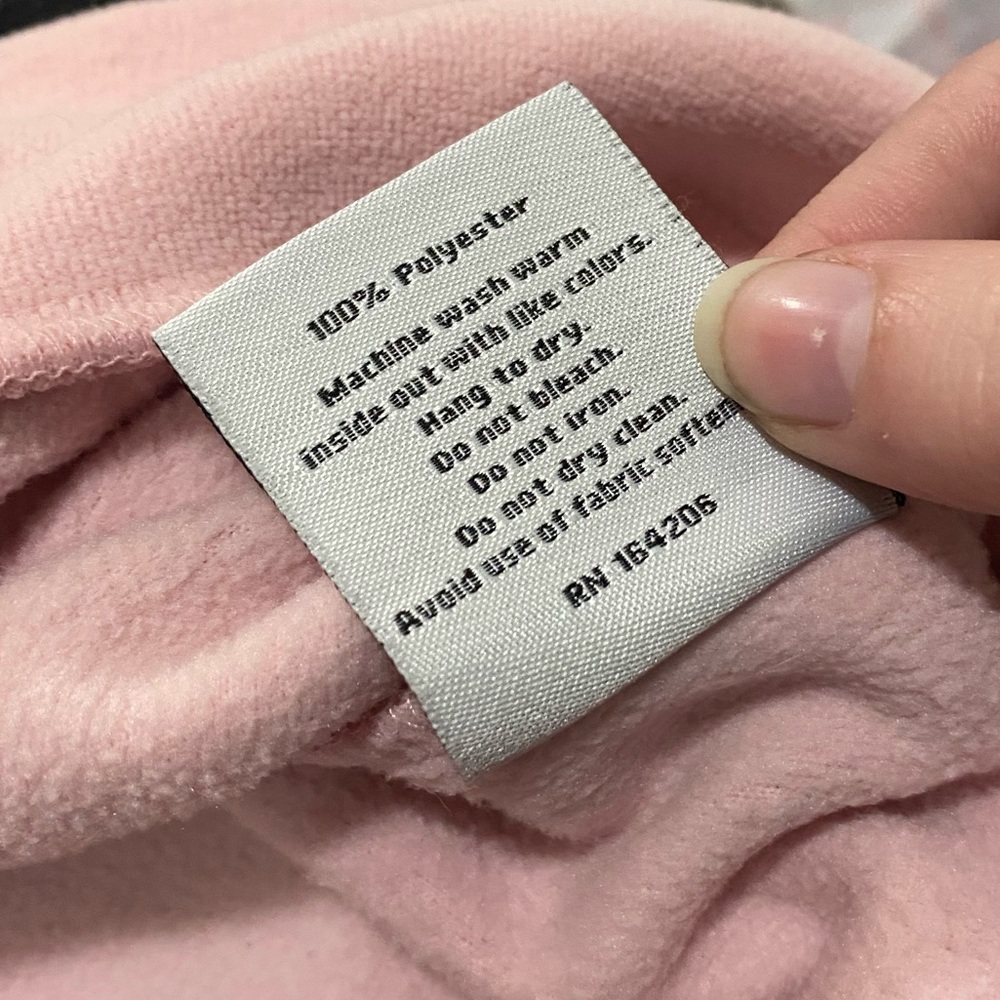 Dudley Stephens Valley V-neck in Terry Fleece Light Pink Size Medium - Picture 6 of 8